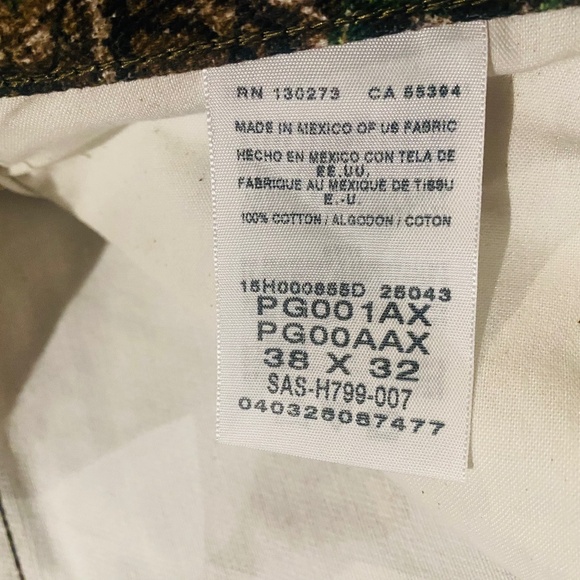 Mens Wrangler Pro Gear Realtree Camo Pants W38xL31 Hardwoods Hunting Waking - Picture 3 of 12